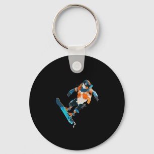 Porte-clés Snowboard Penguin Sports d'hiver