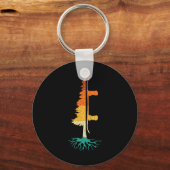 Porte-clés Snowboard Pine Tree - Snowboard Snowboarder Win (Recto)