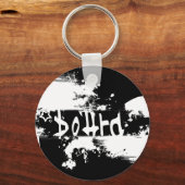 Porte-clés snowboard. rayé. (Recto)