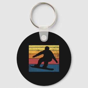 Porte-clés Snowboard Retro Cadeau Vintage