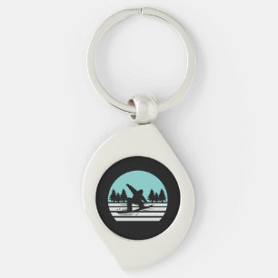 Porte-clés Snowboard Rétro Vintage