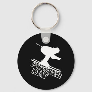 Porte-clés Snowboard Ski Hiver Sports Powder Day Downhill Sk