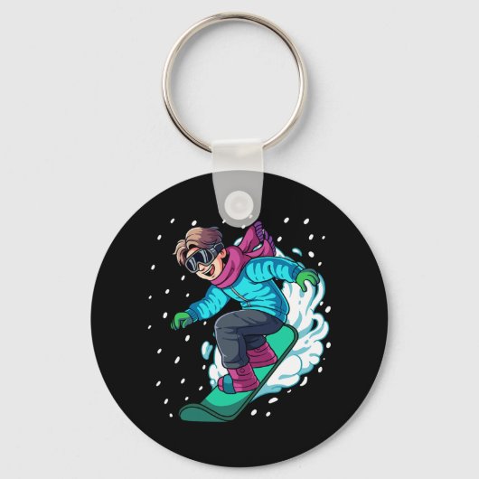 Porte-clés Snowboard Snowboard 5 (Recto)