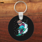 Porte-clés Snowboard Snowboard 8 (Recto)