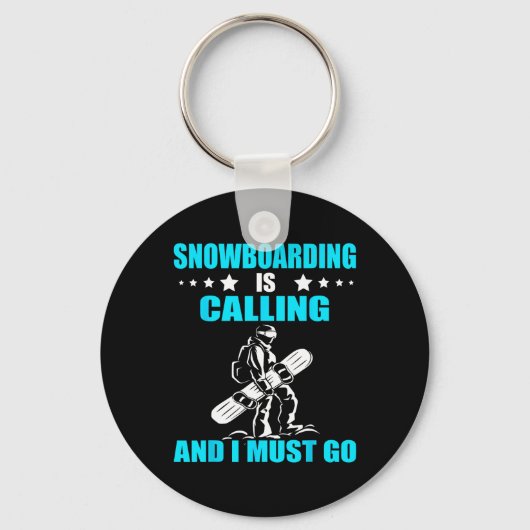 Porte-clés Snowboard Snowboard Appelle Snowboard Wint (Recto)