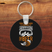 Porte-clés Snowboard Snowboard Bière Vintage (Recto)