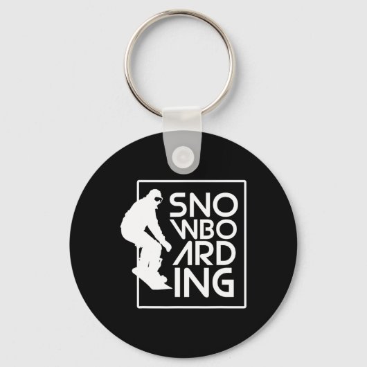 Porte-clés Snowboard Snowboard Cadeau Love Snowboard (Recto)