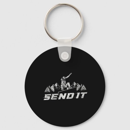 Porte-clés Snowboard Snowboard Envoyer (Recto)