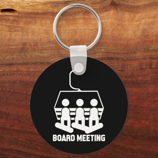 Porte-clés Snowboard Snowboard Funny Snowboard (Recto)