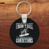 Porte-clés Snowboard Snowboard Je ne suis pas tombé Je vérifi (Recto)