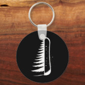Porte-clés Snowboard Snowboard Pine Tree Snowboard Snowboard (Recto)
