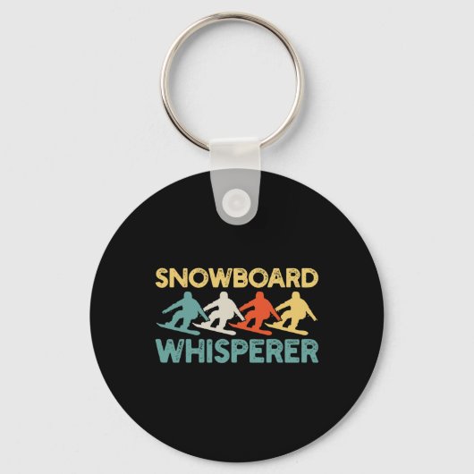 Porte-clés Snowboard Snowboard Rétro (Recto)