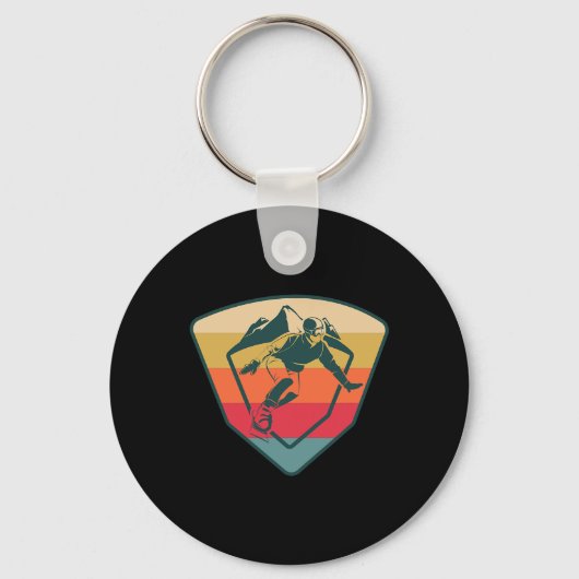 Porte-clés Snowboard Snowboard Snow Winter Mountain Ski (Recto)