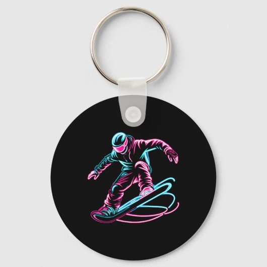 Porte-clés Snowboard Snowboard Snowboard 3 (Recto)