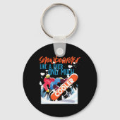 Porte-clés Snowboard Snowboard Snowboard Comme Un Ski Sur (Recto)