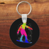 Porte-clés Snowboard Snowboardeur Snowboard Garçons Enfants 2 (Recto)