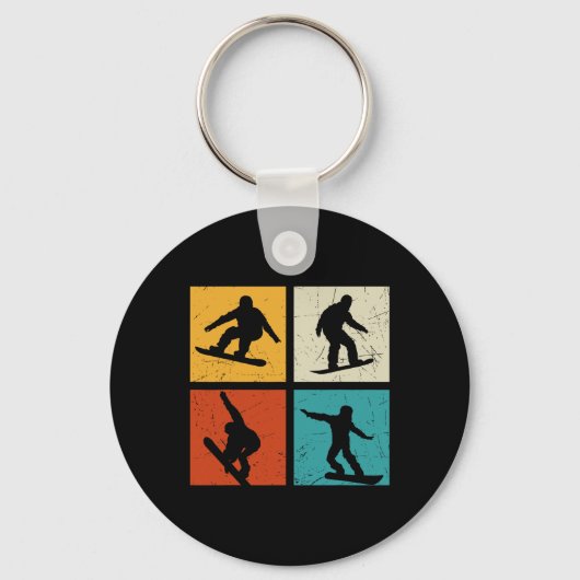 Porte-clés Snowboard Style Libre Snowboard Snowboard Extr (Recto)