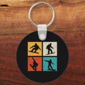 Porte-clés Snowboard Style Libre Snowboard Snowboard Extr (Recto)