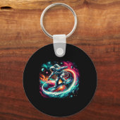 Porte-clés Snowboard Sur Snowboardeur Astronaut Snowboard (Recto)