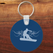 Porte-clés snowboard. tribal. (Recto)