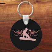 Porte-clés snowboard. tribal. (Recto)