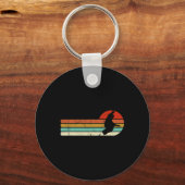 Porte-clés Snowboard Vintage Retro (Recto)