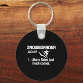 Porte-clés Snowboarder Définition Signification Snowboard Sno (Recto)