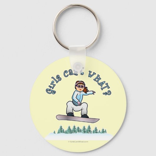 Porte-clés Snowboarder rouge (Recto)