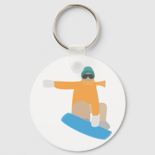 Porte-clés Snowboardeur