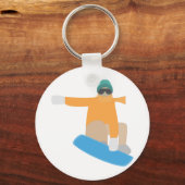 Porte-clés Snowboardeur (Verso)