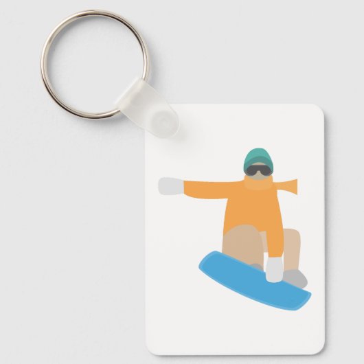 Porte-clés Snowboardeur (Recto)