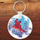 Porte-clés Snowboardeur cool (Recto)