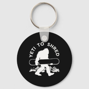 Porte-clés Snowboardeur Yeti T Shirt