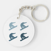 Porte-clés Snowboarding extrême (Dos)