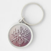 Porte-clés Snowflake Ornament Icon – Winter Holiday Design  (Devant)