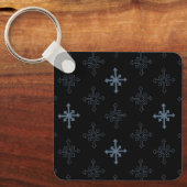Porte-clés Snowflake outline pattern, Gothic cross inspired (Recto)