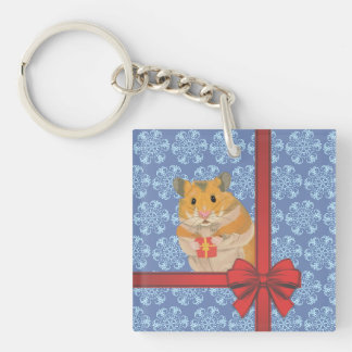 Porte-clés Snowflakes Christmas Hamster