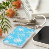 Porte-clés Snowflakes, porte - clé (Devant droit)