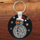 Porte-clés Snowman 67 Six Seven 6 7 Meme Christmas Funny Boy (Recto)