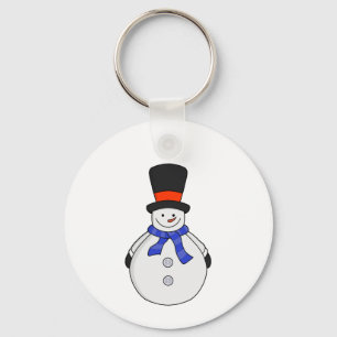 Porte-clés Snowman avec chapeau supérieur