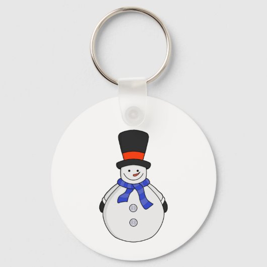 Porte-clés Snowman avec chapeau supérieur (Recto)