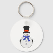 Porte-clés Snowman avec chapeau supérieur (Verso)