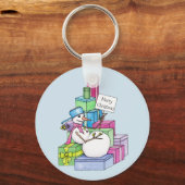 Porte-clés Snowman chahut sur les cadeaux (Recto)