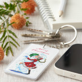 Porte-clés Snowman de Noël et Porte - clé de danse de filles (Devant droit)