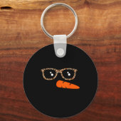 Porte-clés Snowman Face Carrot Nose Christmas Winter Cosplay (Recto)