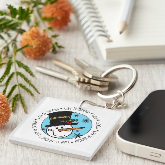 Porte-clés Snowman Laisser Neige (Devant Droit)