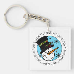 Porte-clés Snowman Laisser Neige