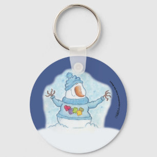 Porte-clés Snowman-Noël Est "Neige" Fermer