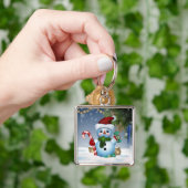 Porte-clés Snowman Père Noël (main)