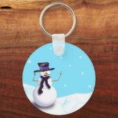 Porte-clés Snowman pourpre (Recto)